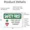 Signmission First Aid Kit AED Inside Cabinet With Symbol, 7 in W x Rectangle, Vinyl Decal OS-2PACK-SF-D-57-L-10622 - alternate 5